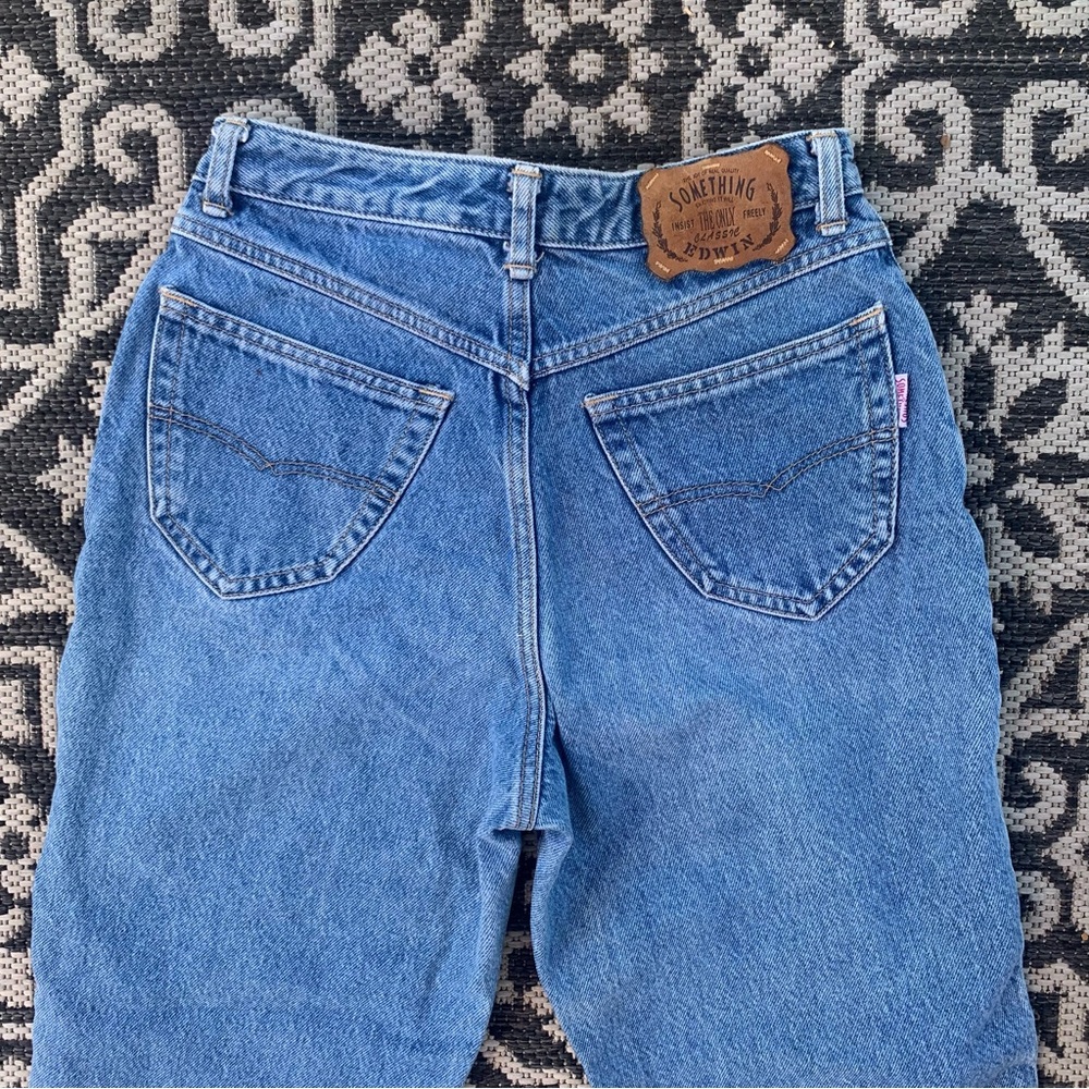 *SOLD* Vintage 90’s Japanese Jeans | High Waisted | Something by Edwin - Picture 9 of 12